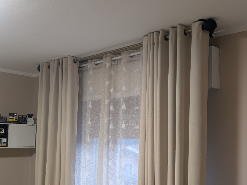 Heavy Duty Double Curtain Rod Bracket