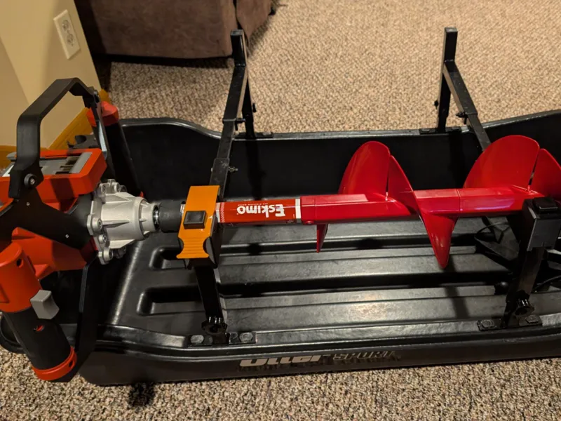 ICE AUGER EAGLE CLAW JET SLED CARGO RACK MOUNT