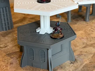 Sci Fi Gaming Terrain Hex Shaped Station