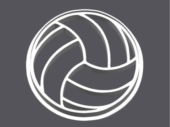voleyball cookie cutter