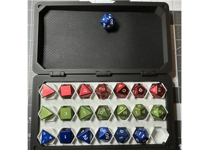 TPU-Lined Role-Playing Polyhedral Dice Storage