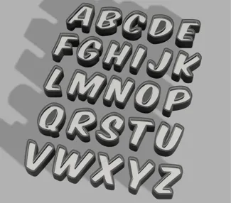 LED Letters Inside
