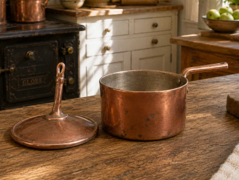 Miniature Pot with its Lid with Handles