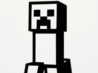 Silhouette murale Creeper Minecraft — photo 3