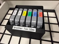Range-rubans Gridfinity pour Brother P-Touch TZE — photo 5