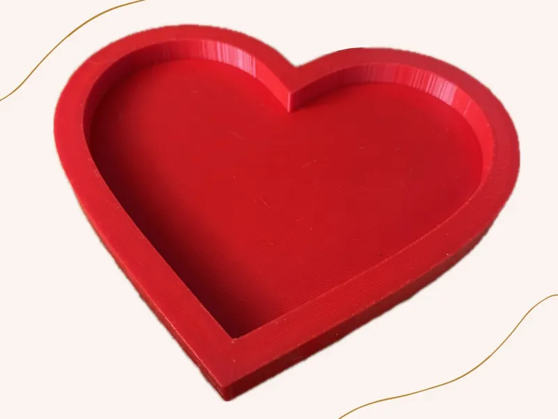 Sensory tray heart