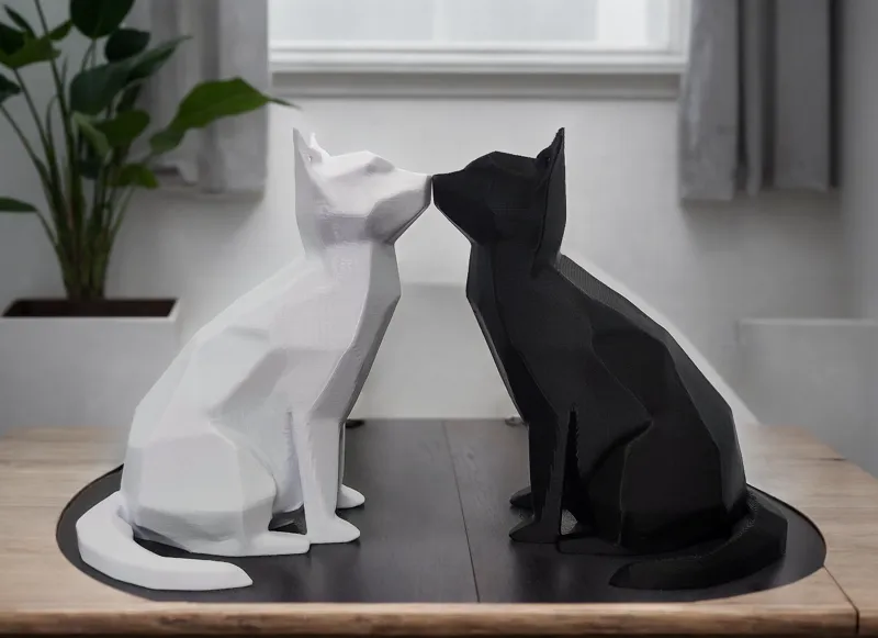 Low-poly Cats in Love