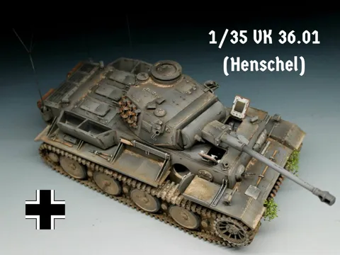 Letrero o emblema decorativo: 1/35 VK 36.01 (H) — referencia de MakerWorld