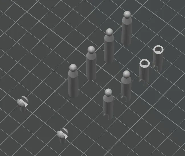 Miniatura 3 do modelo 3D 火柴人
