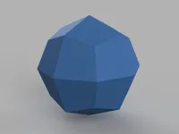 Sphère low poly - icositétraèdre deltoïdal — photo 1