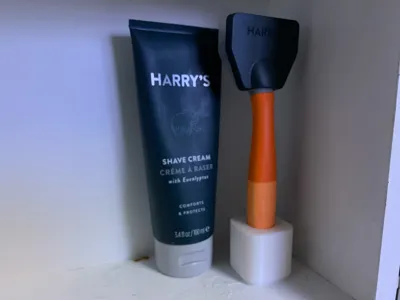 Cube Razor Razor Cube Stand — for Harry's Razors by andysmith_ca - MakerWorld