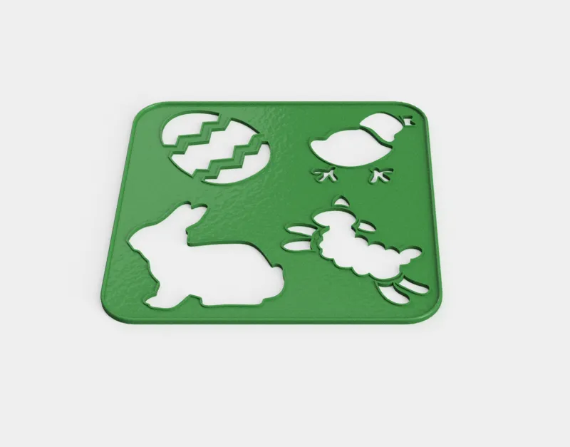 Easter drawing stencil