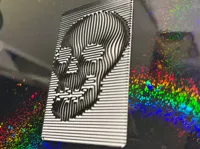Carte illusion d'optique tête de mort — photo 2