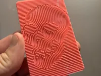 Carte illusion d'optique tête de mort — photo 6