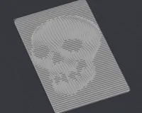 Carte illusion d'optique tête de mort — photo 5