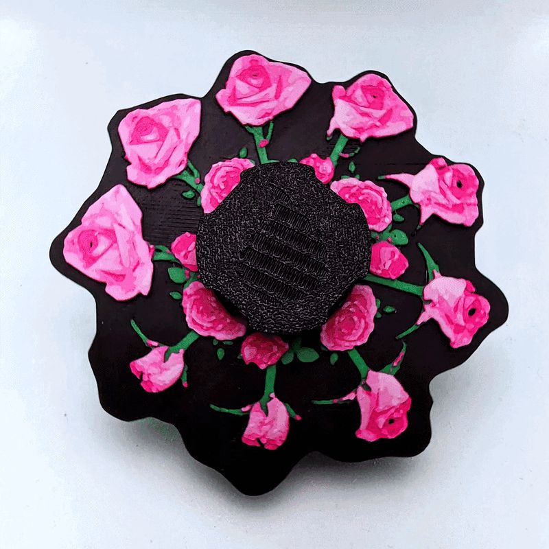 Blooming Rose Zoetrope Spinner (READ DESCRIPTION)