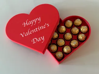 Heart Shaped Box of Chocolates for Valentine's Day