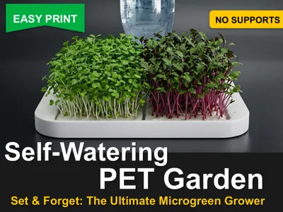 Microgreen Auto-Watering DIY (Bottle Wick)