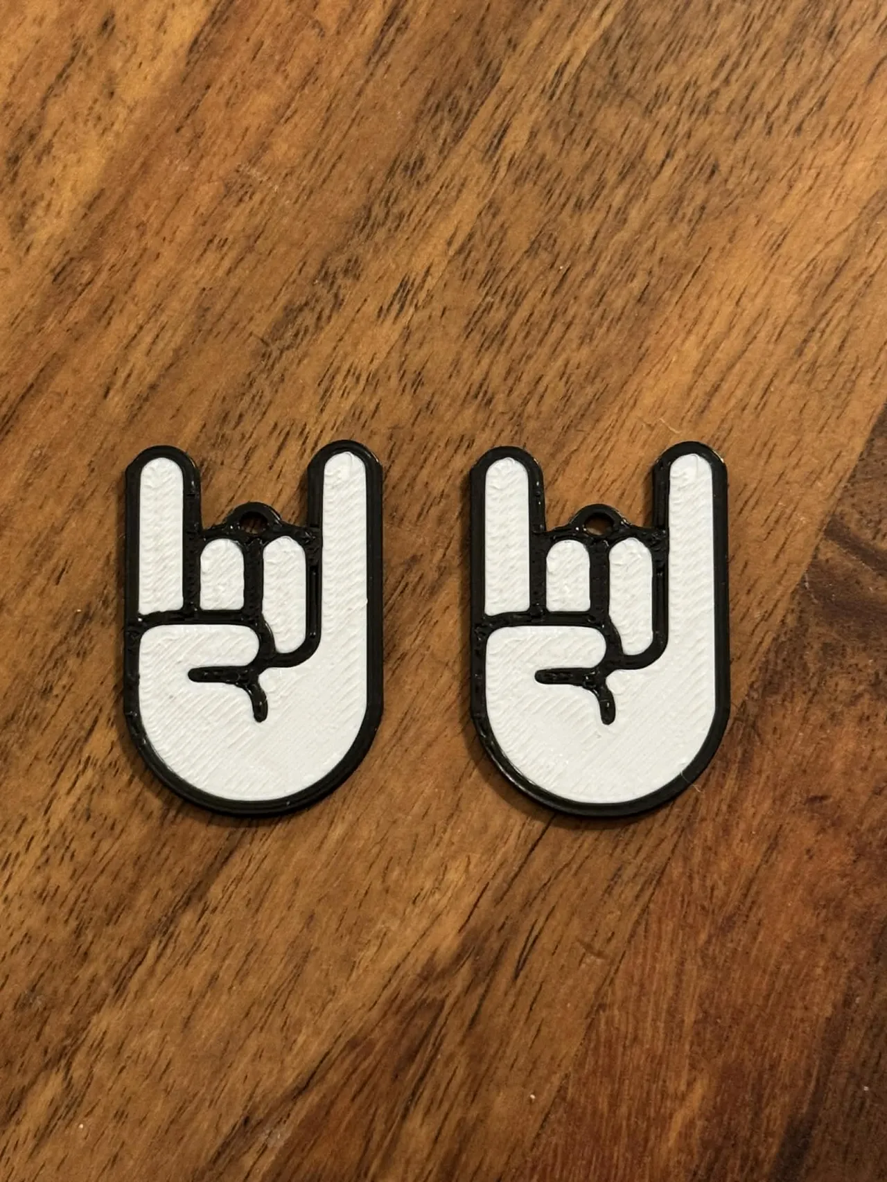 Rock n roll dangle earrings view 3
