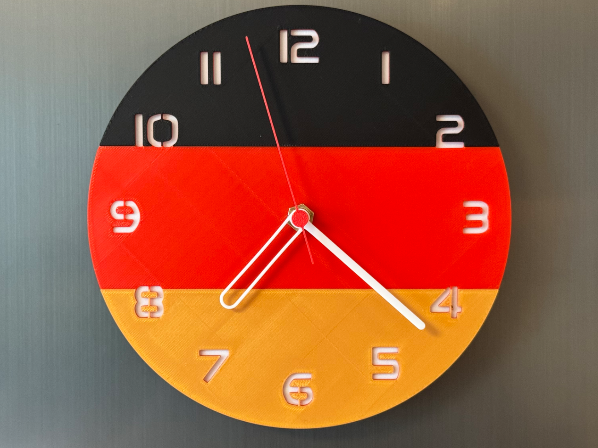 Miniatura 1 do modelo 3D Wall / table clock flag Germany