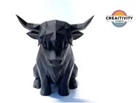 Vache Highland low poly — photo 2