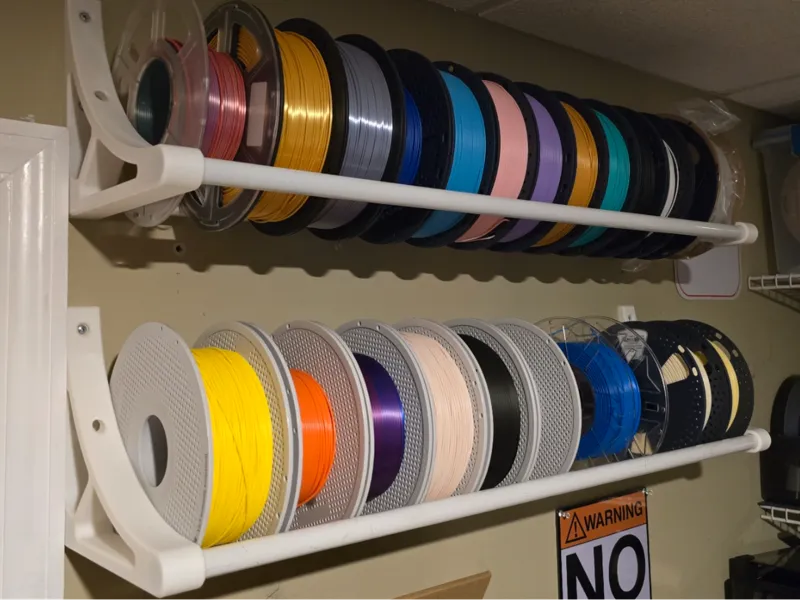 Universal Length Wall-Mount Filament Rack