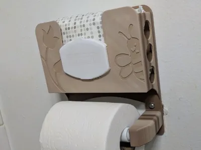 Toilet Paper and Wipes Holder