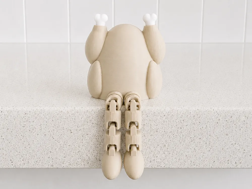 Estante o repisa: Articulated Turkey Flexi Leggy Shelf Sitter Toy. Referencia del modelo original.