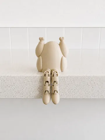 Estante o repisa: Articulated Turkey Flexi Leggy Shelf Sitter Toy — vista de referencia 4
