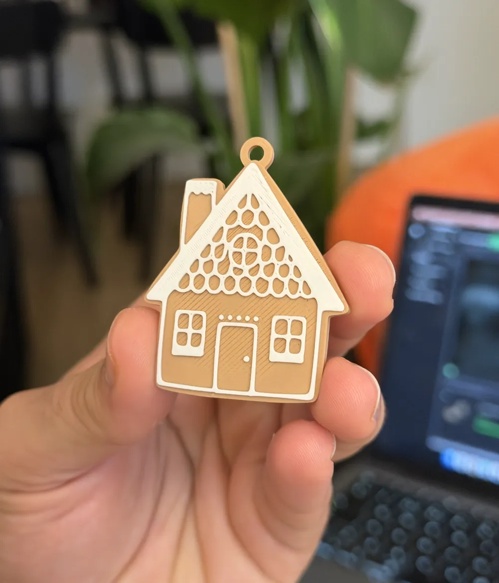 Gingerbread House Cookie for Christmas Tree - Free 3D Print Model ...