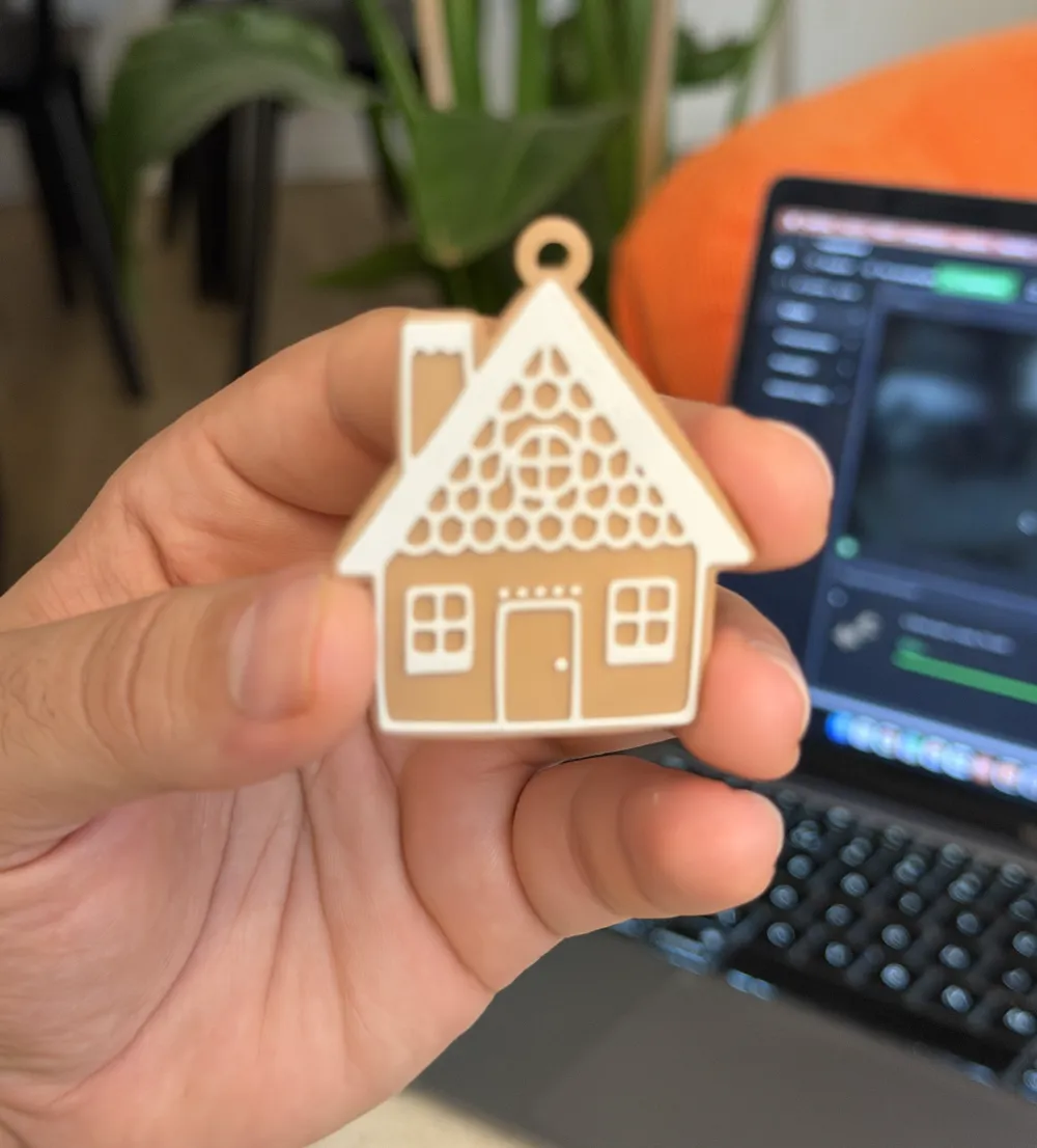 Gingerbread House Cookie for Christmas Tree - Free 3D Print Model ...