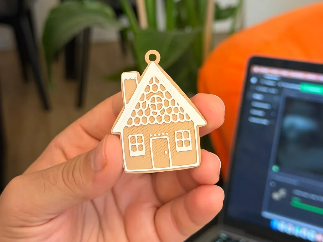Gingerbread House Cookie for Christmas Tree - Free 3D Print Model ...