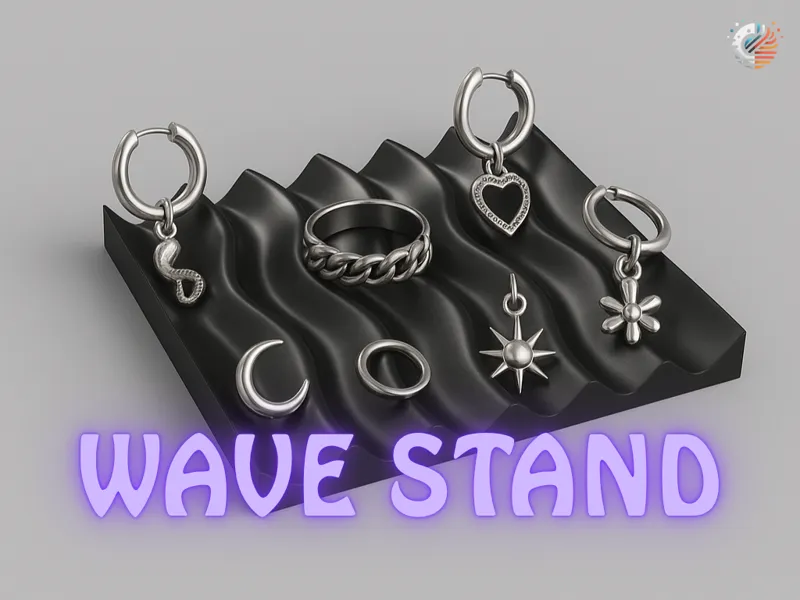 Wave jevelry stand