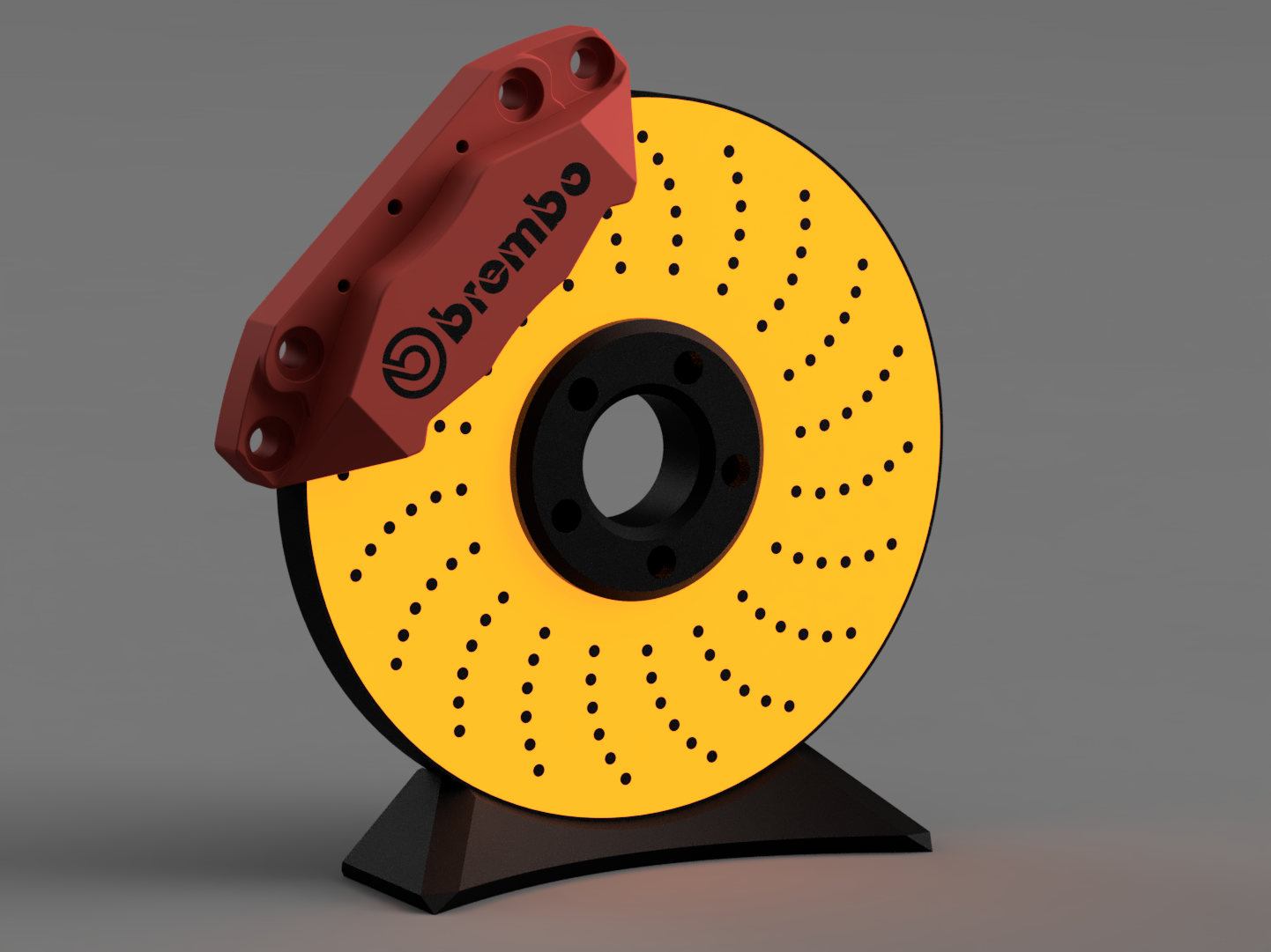 LED Brake Disc Lamp with Brembo Caliper Desklight