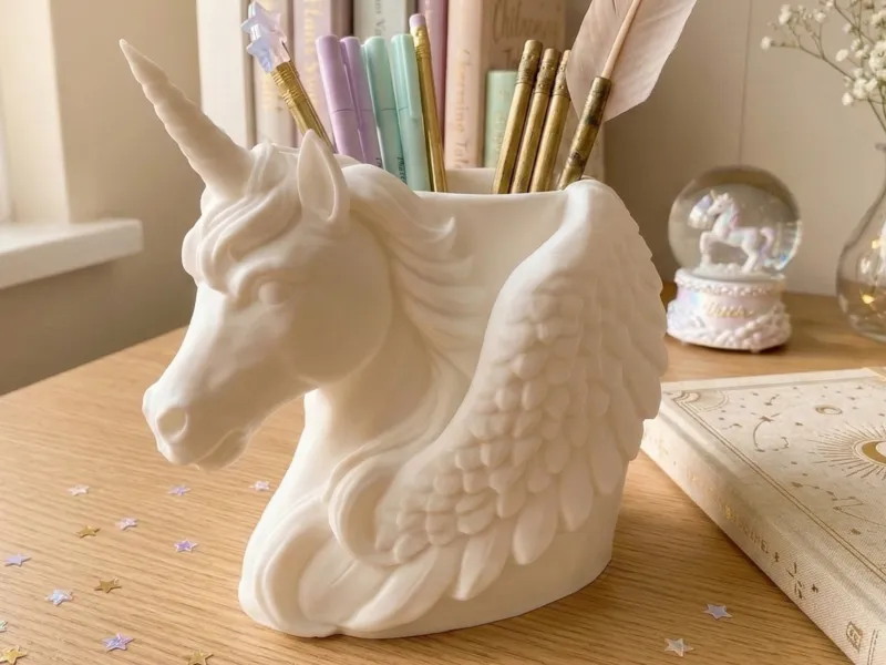 The Noble Winged Unicorn Pencil Holder