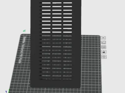 8.7 CM x 24.2 CM Floor vent