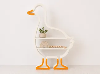 Goose Display Shelf | Farmhouse Tabletop Decor
