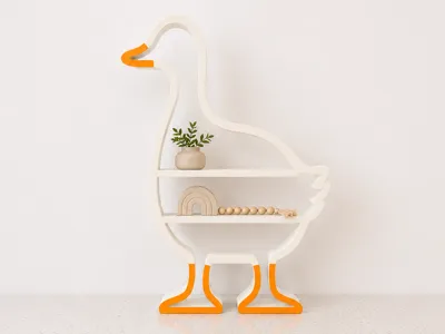 Goose Display Shelf | Farmhouse Tabletop Decor