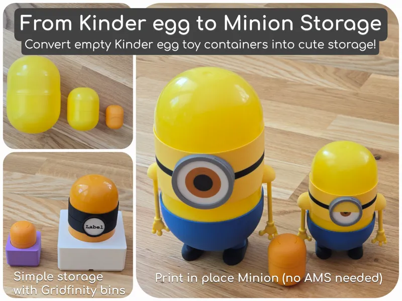 Minion Storage from Kinder Surprise/Joy container