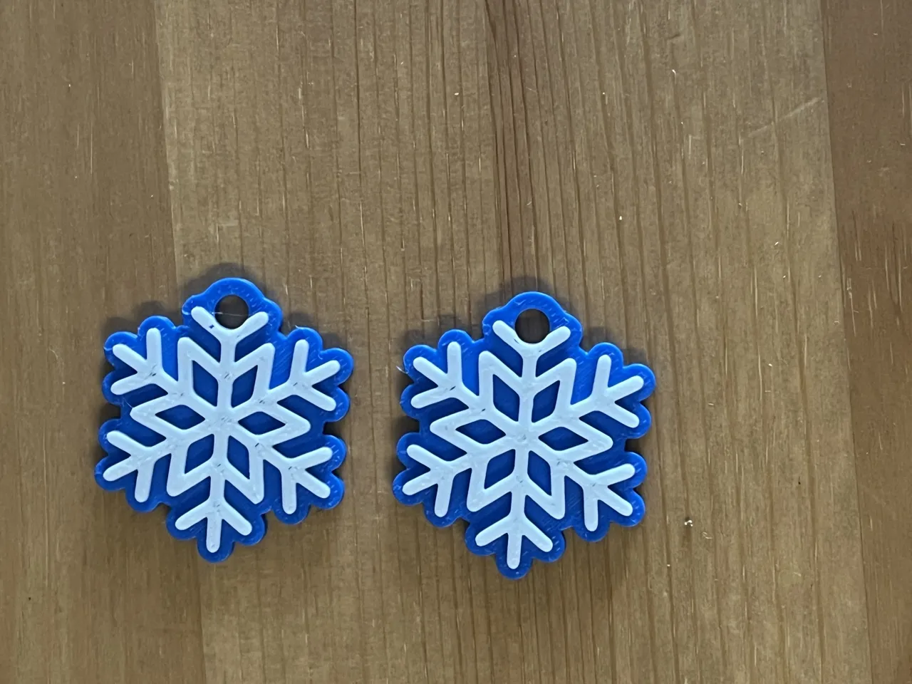 snowflake earrings view 2