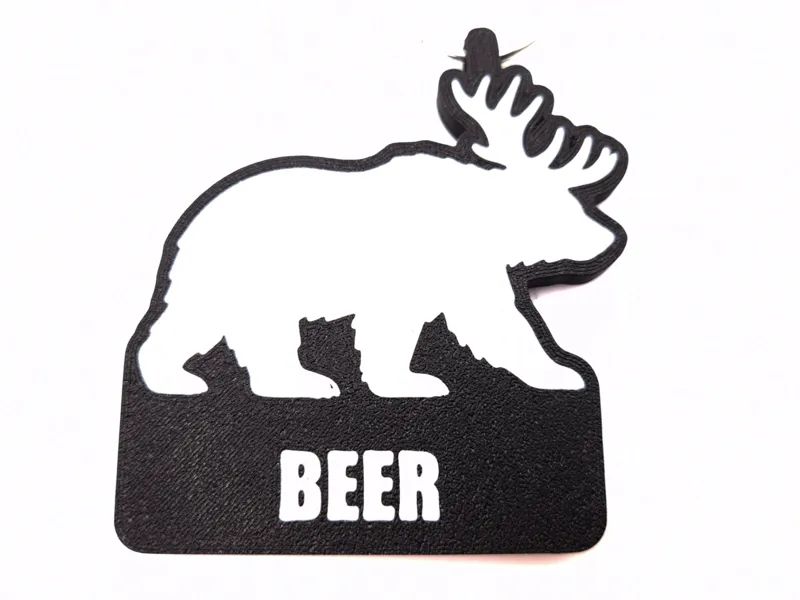 BEER Keychain – Bear + Deer = BEER
