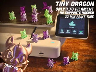 Tiny Dragons – No Supports Needed - Cute mini easy