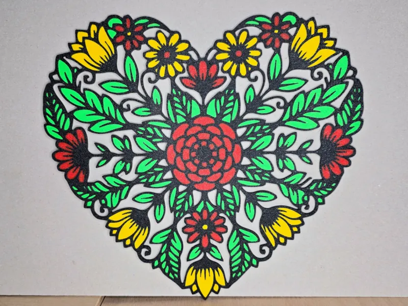 Floral Heart Mandala