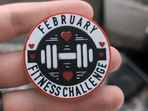 February Fitness Challenge Coin