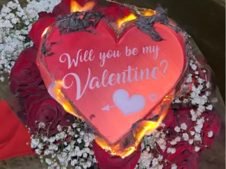 Will you be my VALENTINE ? box/tray
