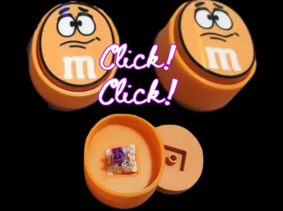Orange M&M Clicker – Anxious, Adorable, Clicky Fun