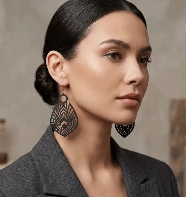 Timeless Art Deco Earrings | Quick-Print Jewelry