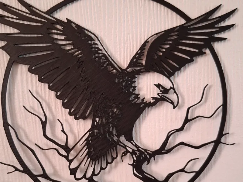 eagle on a branch silhouette