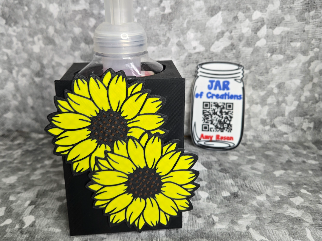 Sunflower Front for Interchangeable Soap Holder