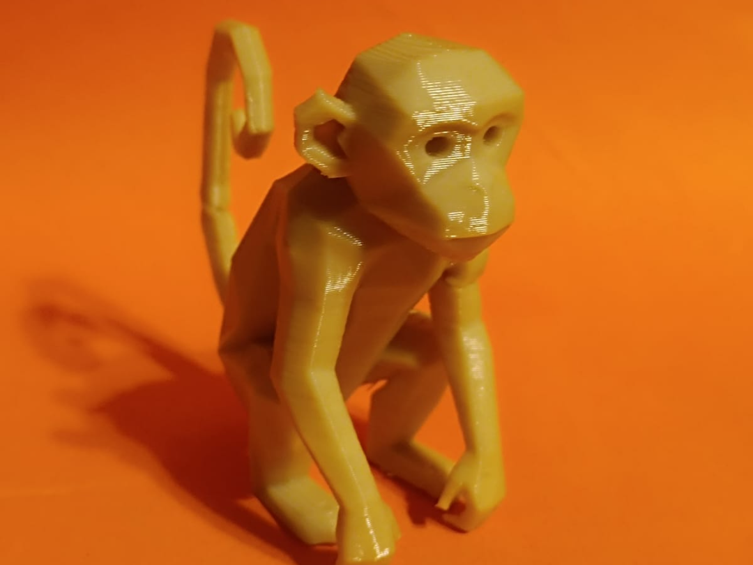 monkey realistic origami version